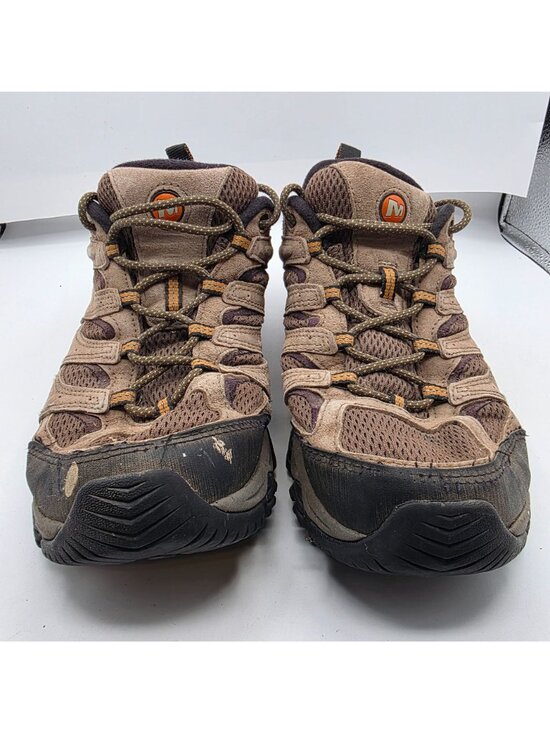 Merrell Moab 3 Mens Size 9.5 Brown Hiking Shoes Vibram Soles Camping Outdoors main image 11